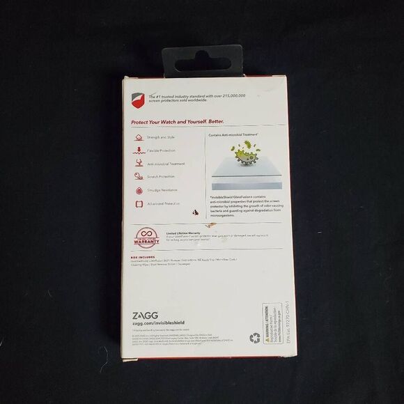 InvisibleShield GlassFusion 360+ Hybrid Glass & Bumper Case for Apple Watch 44mm - Picture 2 of 3